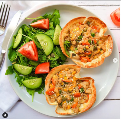 Low Carb Creamy Chicken Pies