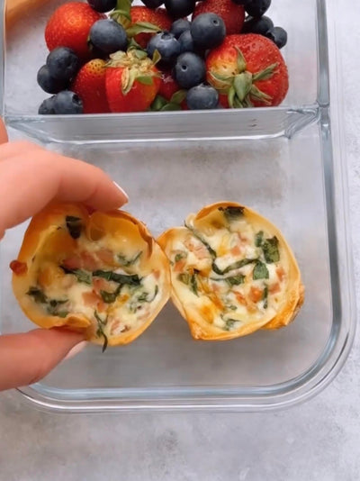 Healthy Quiche Bites – 100 Calories, Perfect for Meal Prep, Back to Work, or School