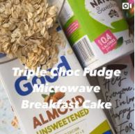 5 Minute Triple Choc Fudge Microwave Breakfast Cake