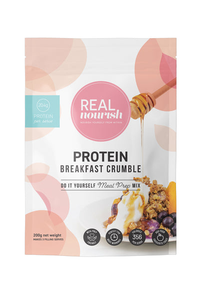 Real Nourish High-Protein Breakfast Crumble | Easy, Healthy Meal Prep